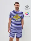 Мужской костюм с шортами / Тельняшка ВМФ