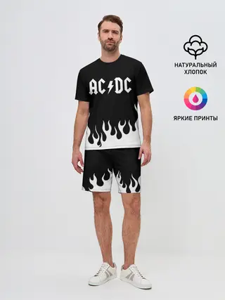 Мужской костюм с шортами / AC DC