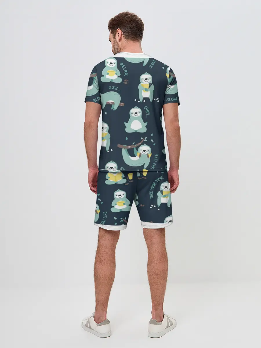 Мужской костюм с шортами / ленивцы