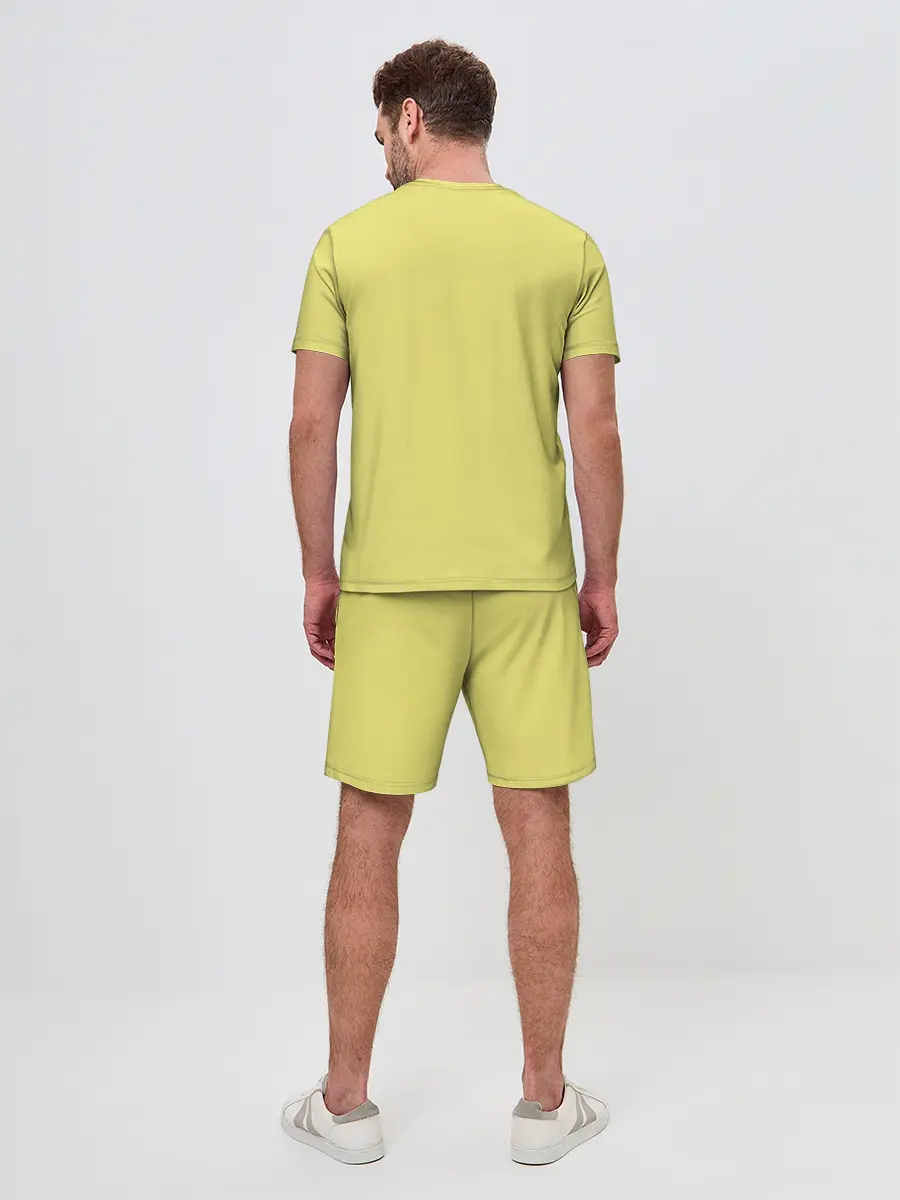 Мужской костюм с шортами / Авокадо