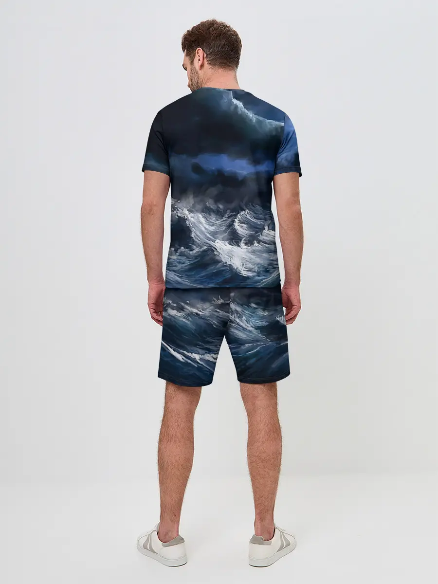Мужской костюм с шортами / Военно-морской флот