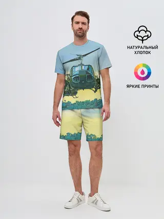Мужской костюм с шортами / Вертолеты