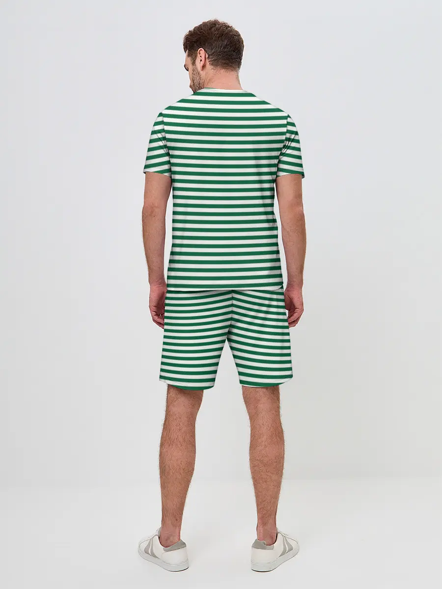 Мужской костюм с шортами / Тельняшка пограничных войск