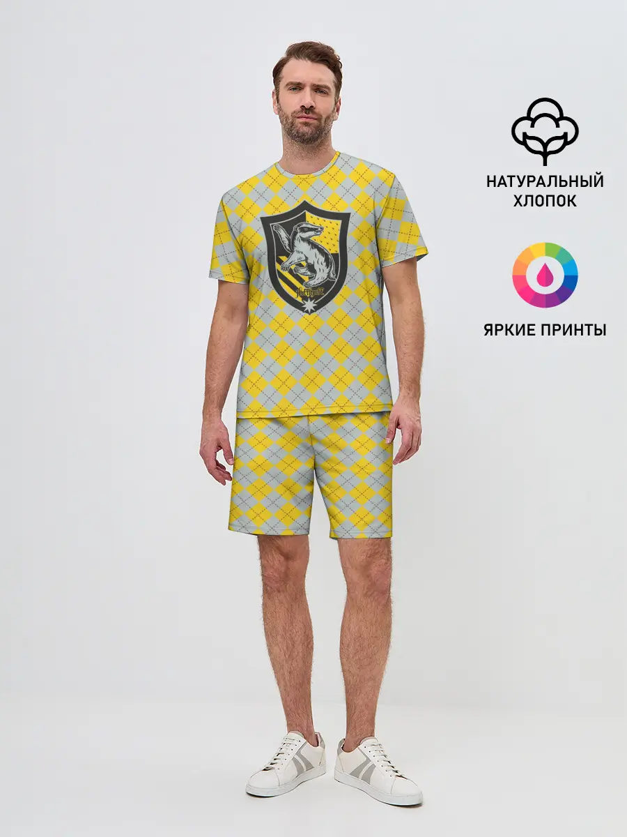 Мужской костюм с шортами / Coat of Hufflepuff