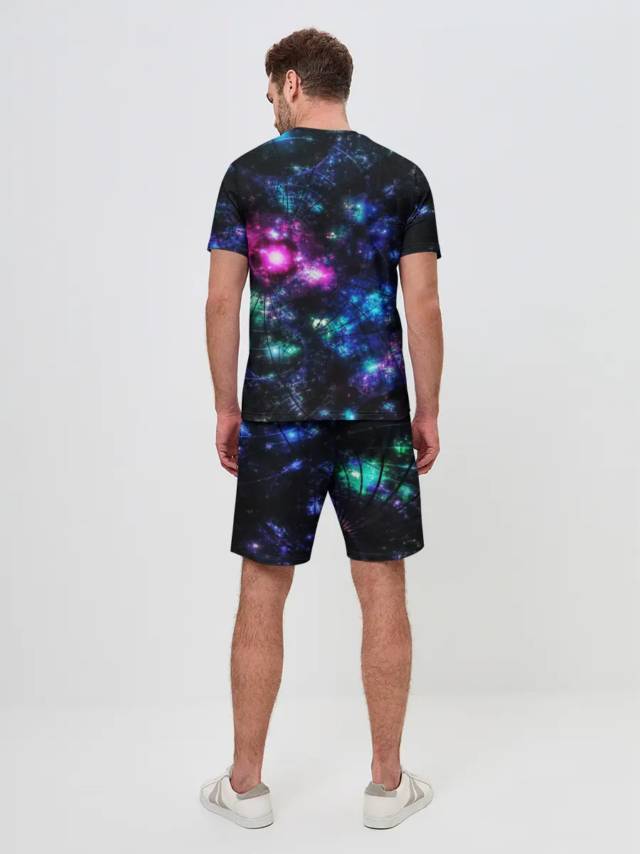 Мужской костюм с шортами / АБСТРАКЦИЯ КОСМОСА