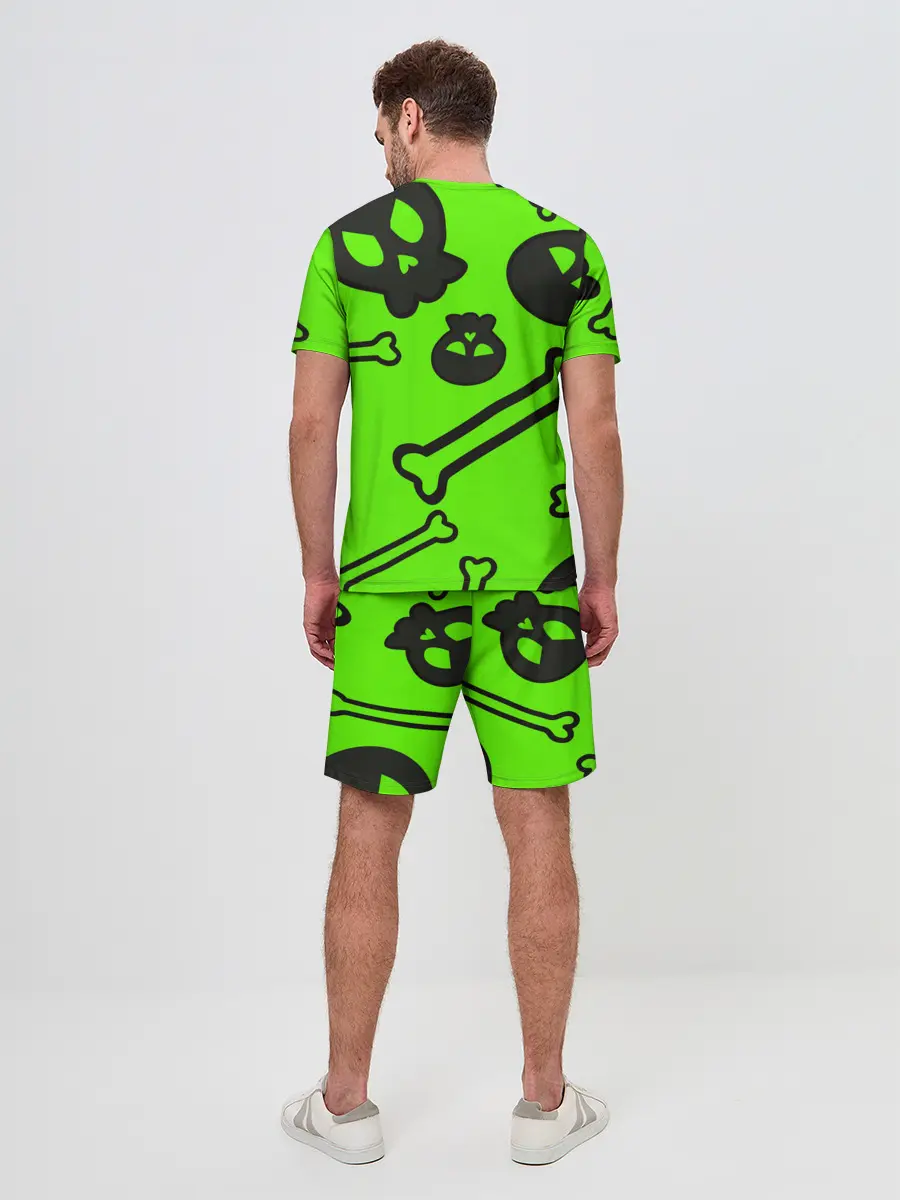 Мужской костюм с шортами / Черепа