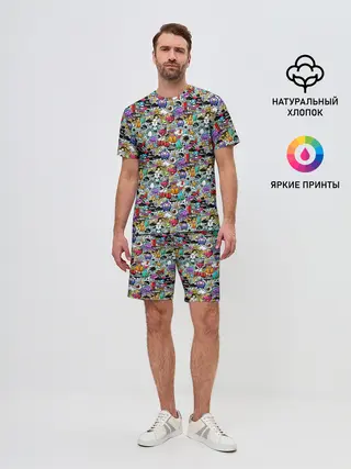 Мужской костюм с шортами / Stickerboom