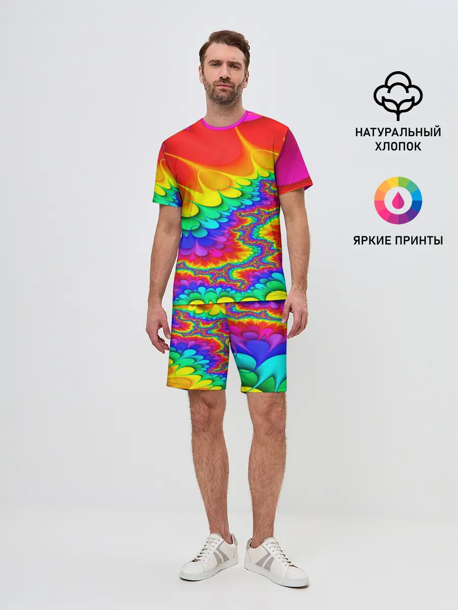Мужской костюм с шортами / TIE-DYE