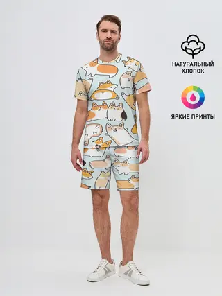 Мужской костюм с шортами / Корги