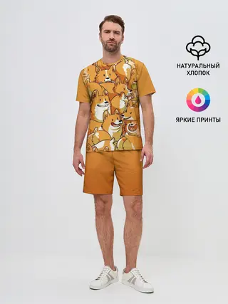 Мужской костюм с шортами / Корги