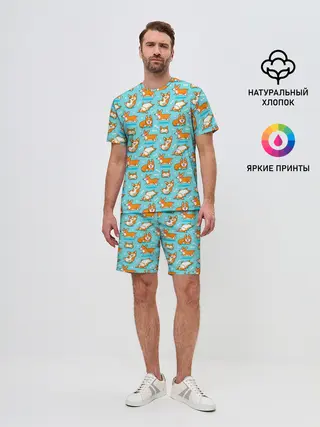 Мужской костюм с шортами / Корги