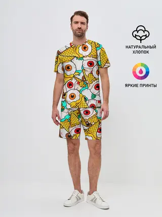 Мужской костюм с шортами / Морожки с глазами