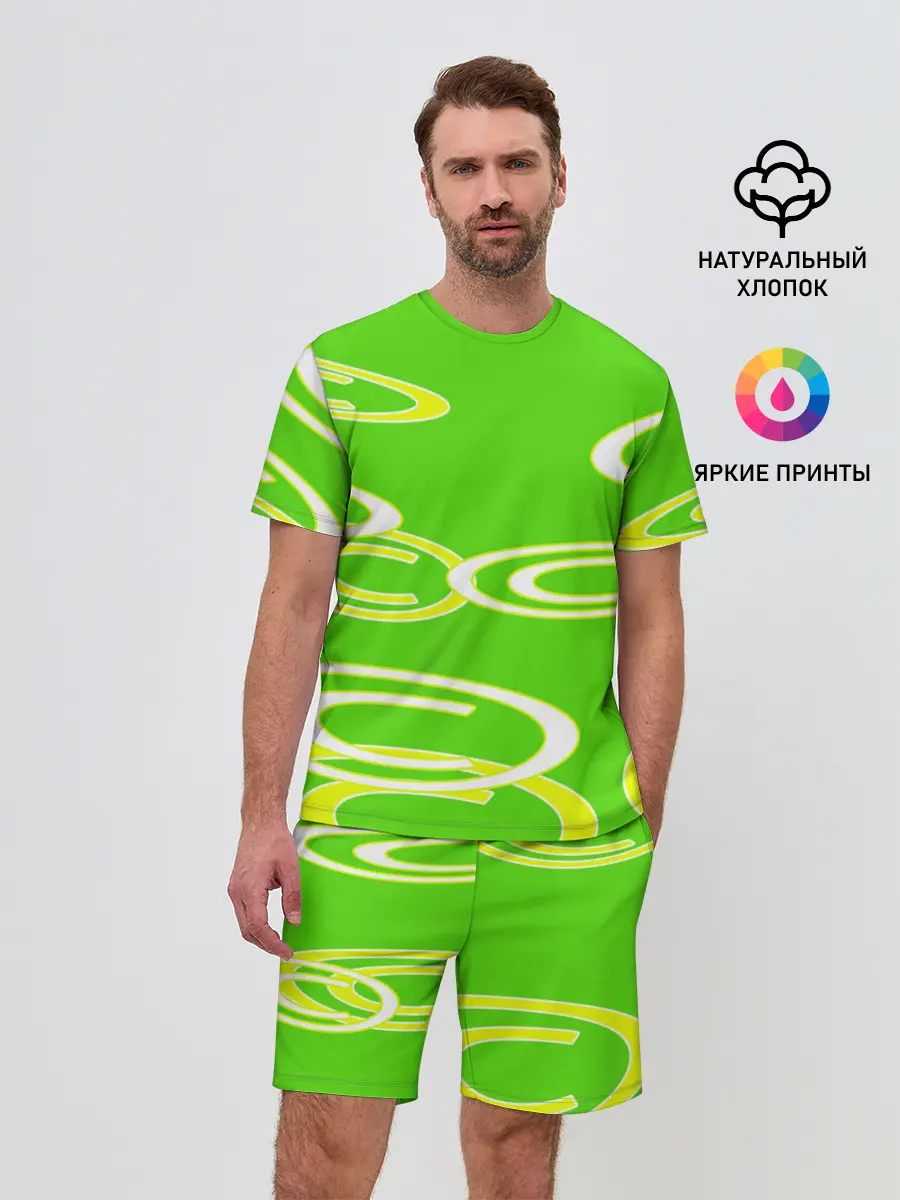 Мужской костюм с шортами / текстура