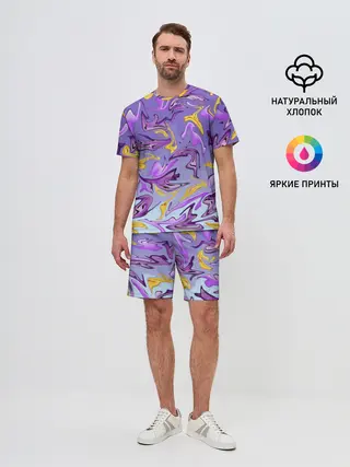 Мужской костюм с шортами / Абстракция