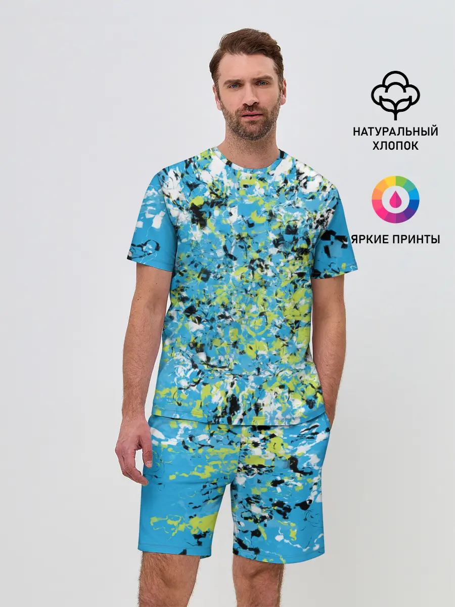 Мужской костюм с шортами / Абстракция