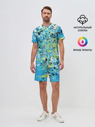 Мужской костюм с шортами / Абстракция