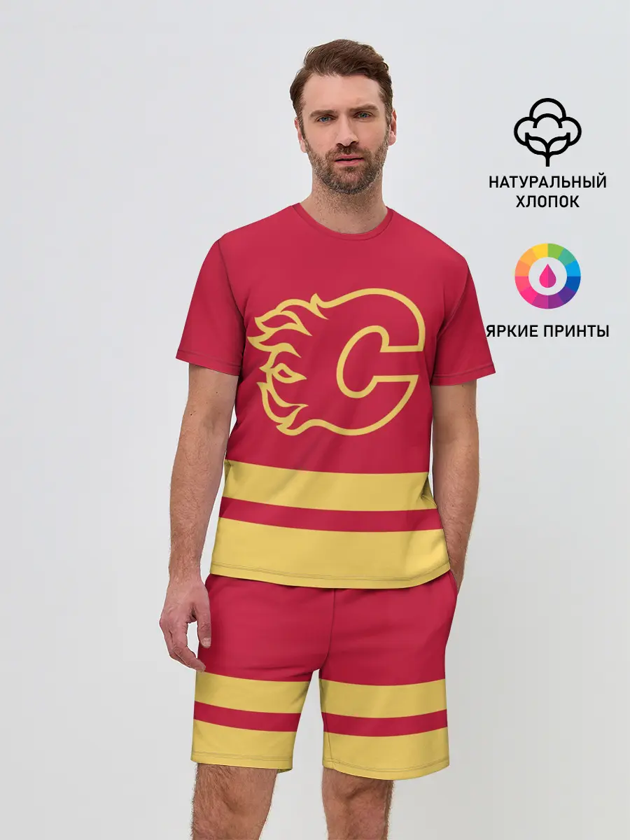 Мужской костюм с шортами / Калгари Флэймз