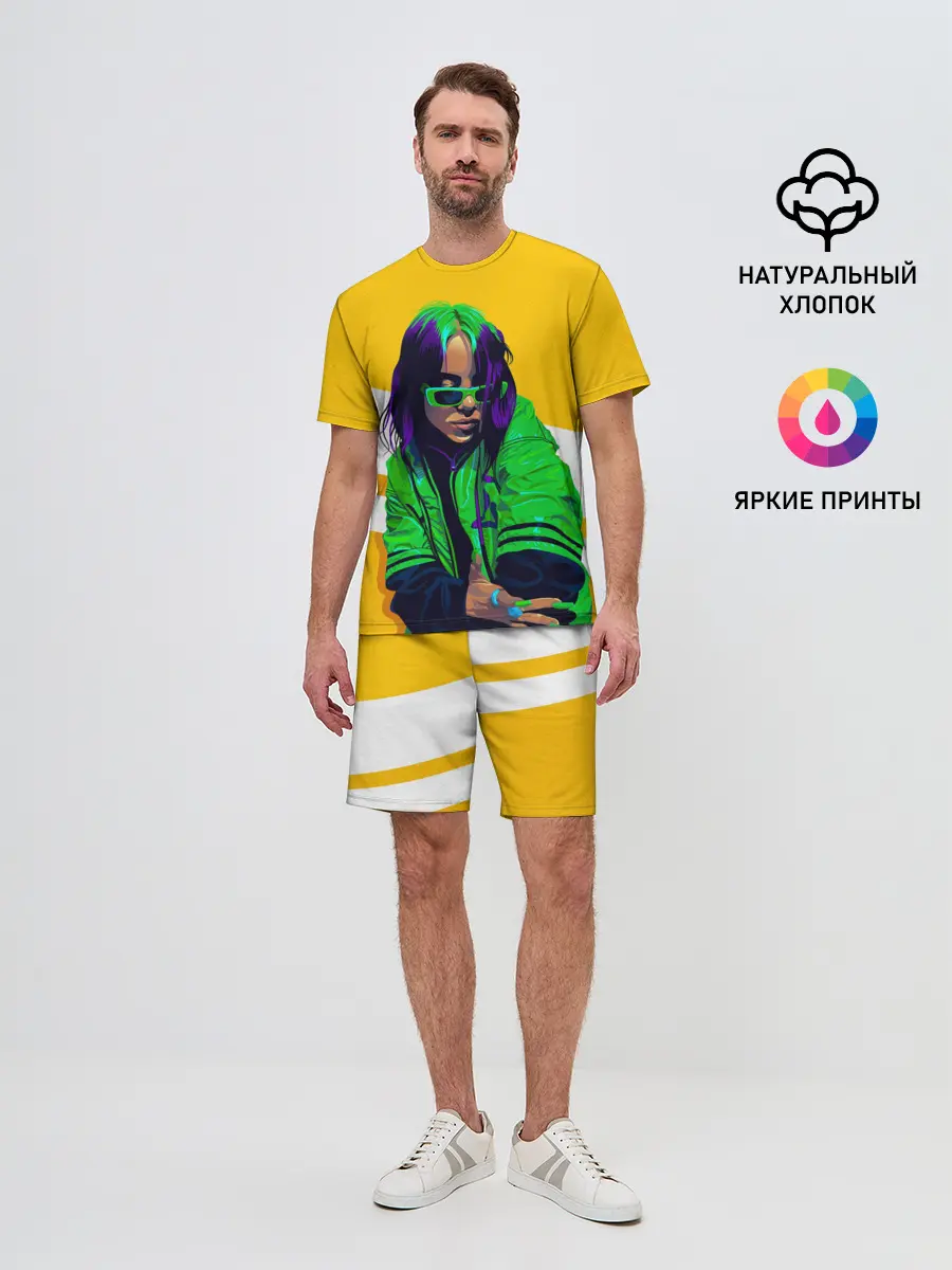 Мужской костюм с шортами / Green Eilish