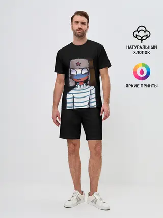 Мужской костюм с шортами / CountryHumans - Россия