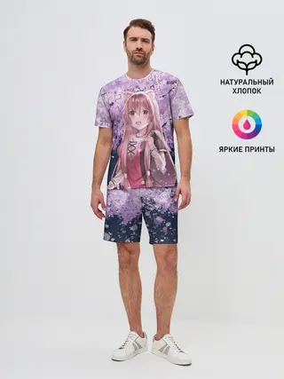 Мужской костюм с шортами / Восхождение героя щита