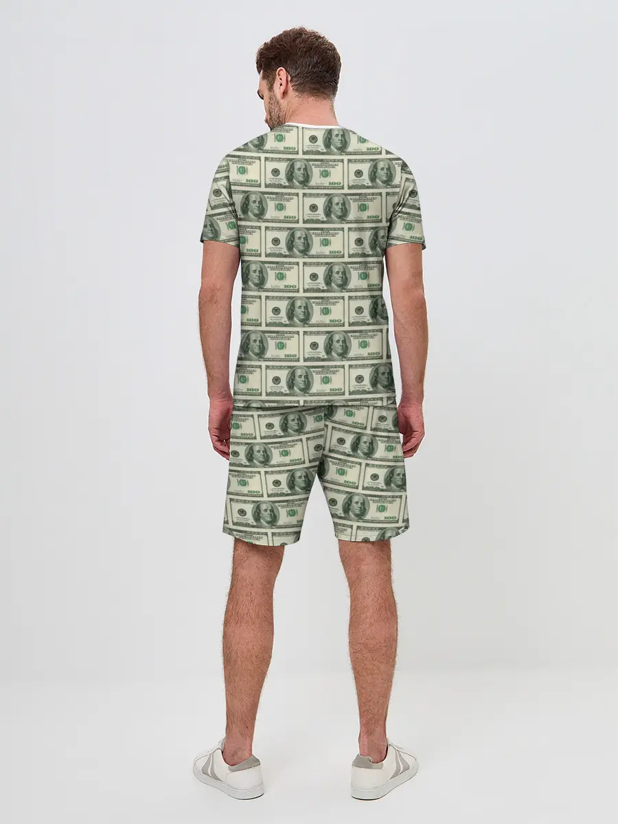 Мужской костюм с шортами / Денежная тема