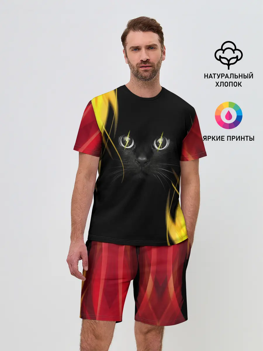 Мужской костюм с шортами / Грозовой кошак