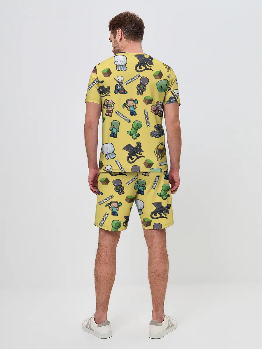Мужской костюм с шортами / MINECRAFT