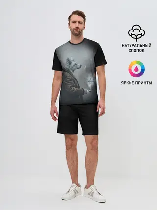 Мужской костюм с шортами / Одинокий волк
