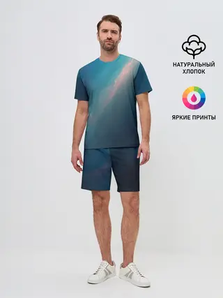 Мужской костюм с шортами / Космос