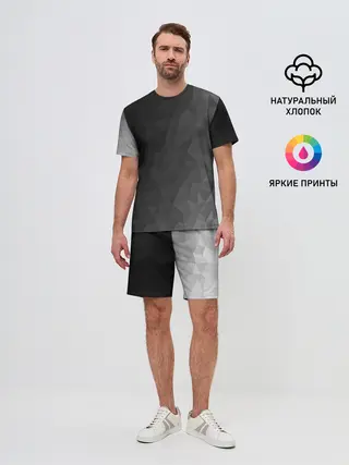 Мужской костюм с шортами / Dark abstraction