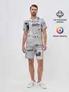 Мужской костюм с шортами / Газета Newspaper