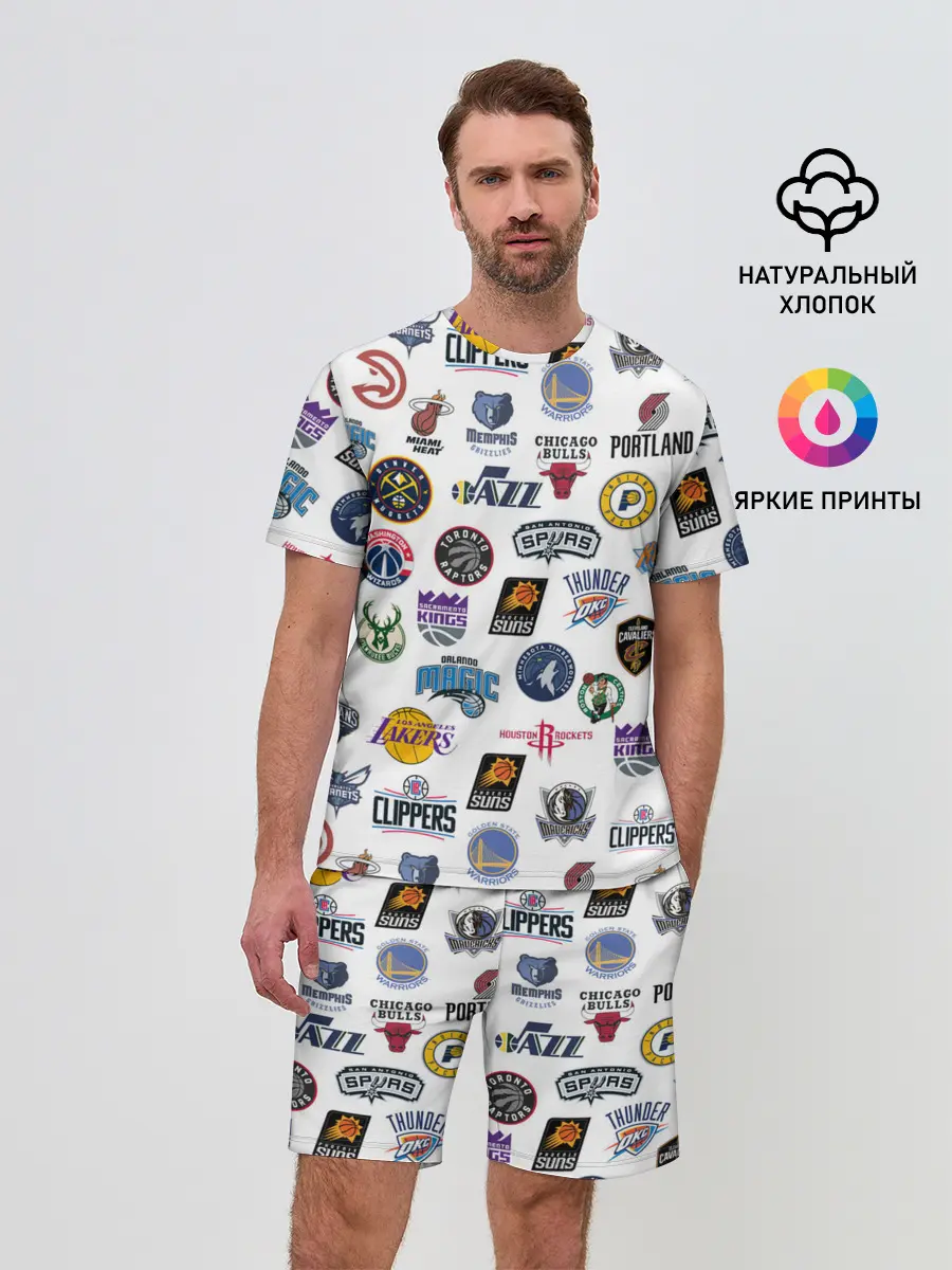 Мужской костюм с шортами / NBA Pattern | НБА Паттерн