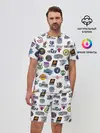 Мужской костюм с шортами / NBA Pattern | НБА Паттерн