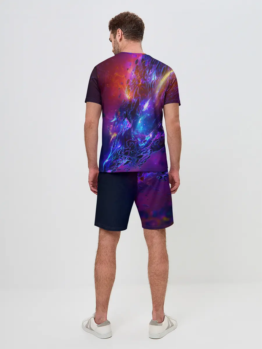 Мужской костюм с шортами / Universe Neon