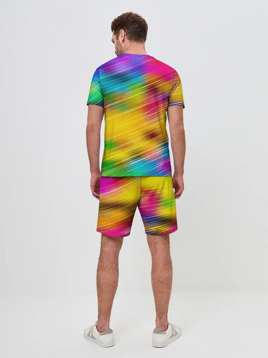 Мужской костюм с шортами / Радужный звездопад
