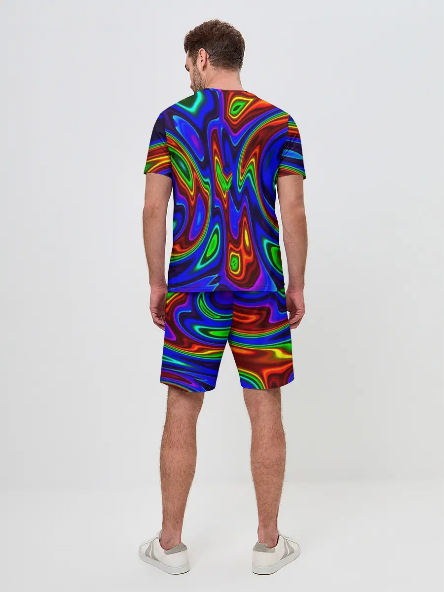 Мужской костюм с шортами / НЕОНОВЫЕ КРАСКИ