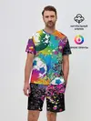 Мужской костюм с шортами / Football Paints