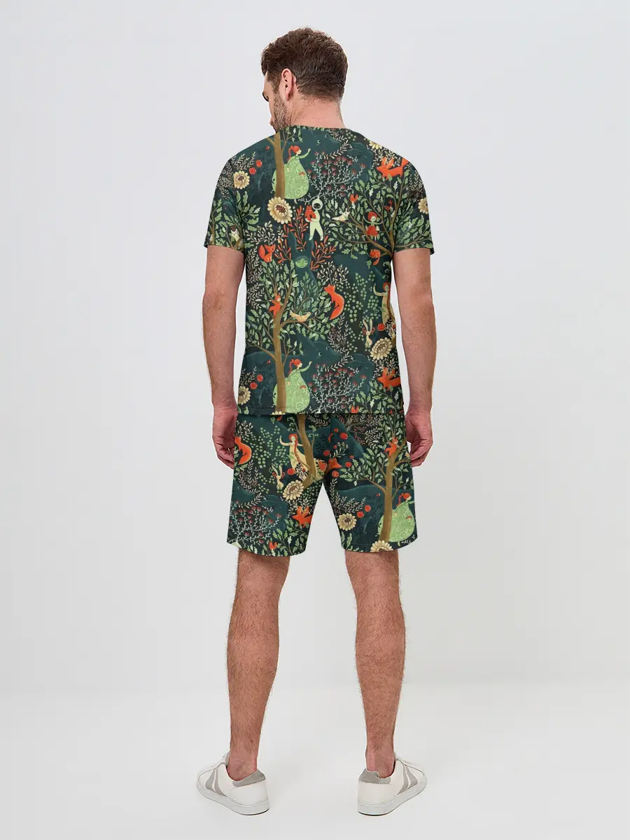 Мужской костюм с шортами / Abstraction Pattern