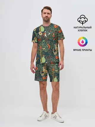 Мужской костюм с шортами / Abstraction Pattern