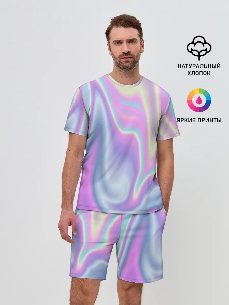 Мужской костюм с шортами / Vaporwave