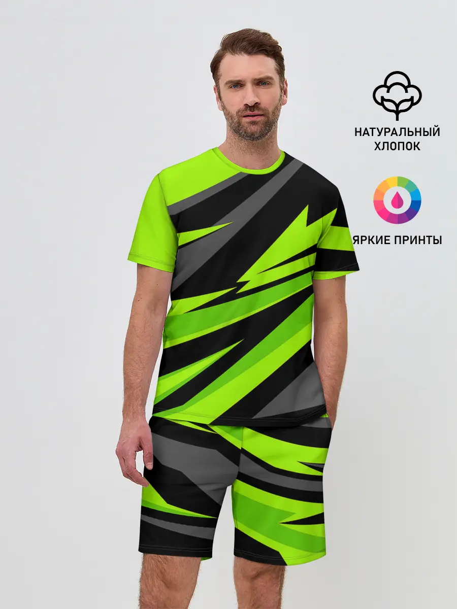 Мужской костюм с шортами / Форма для фитнеса