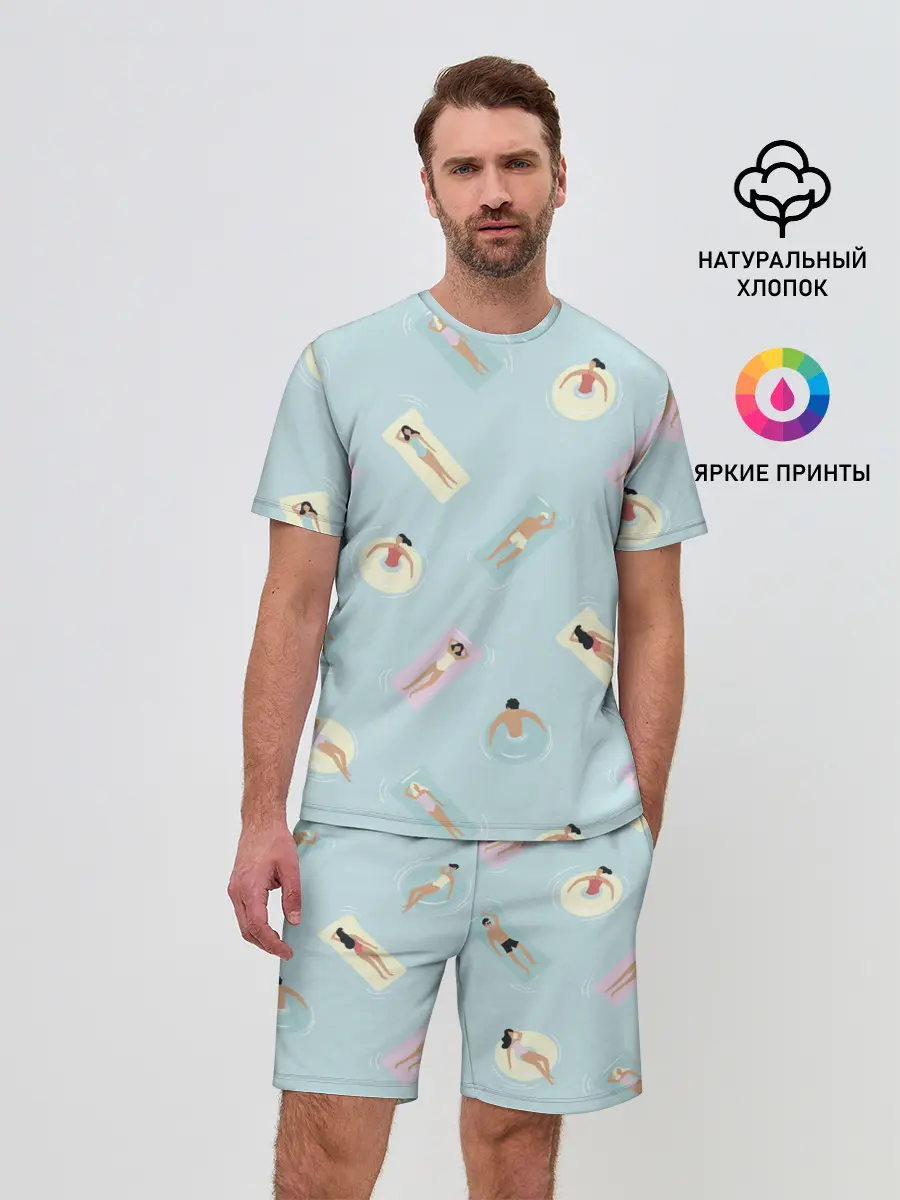 Мужской костюм с шортами / Пляжный сезон