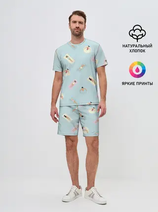 Мужской костюм с шортами / Пляжный сезон