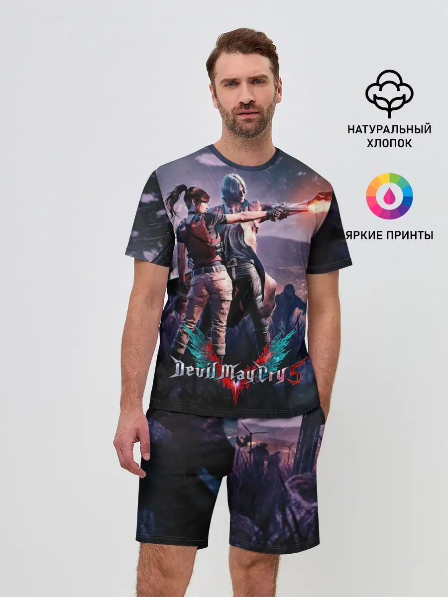 Мужской костюм с шортами / DMC art