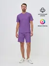 Мужской костюм с шортами / Фиолетовая волна