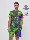 Мужской костюм с шортами / НЕОНОВЫЙ ЦВЕТОК