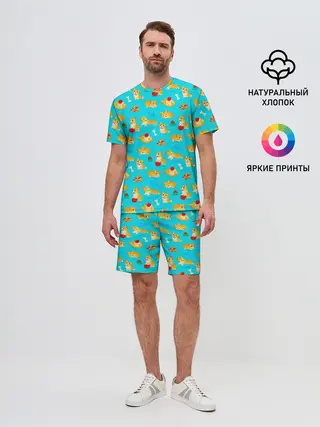 Мужской костюм с шортами / Корги