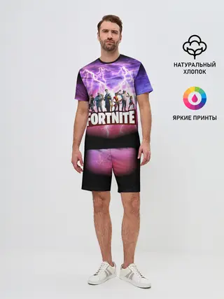 Мужской костюм с шортами / Fortnite