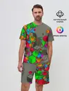 Мужской костюм с шортами / Кубики