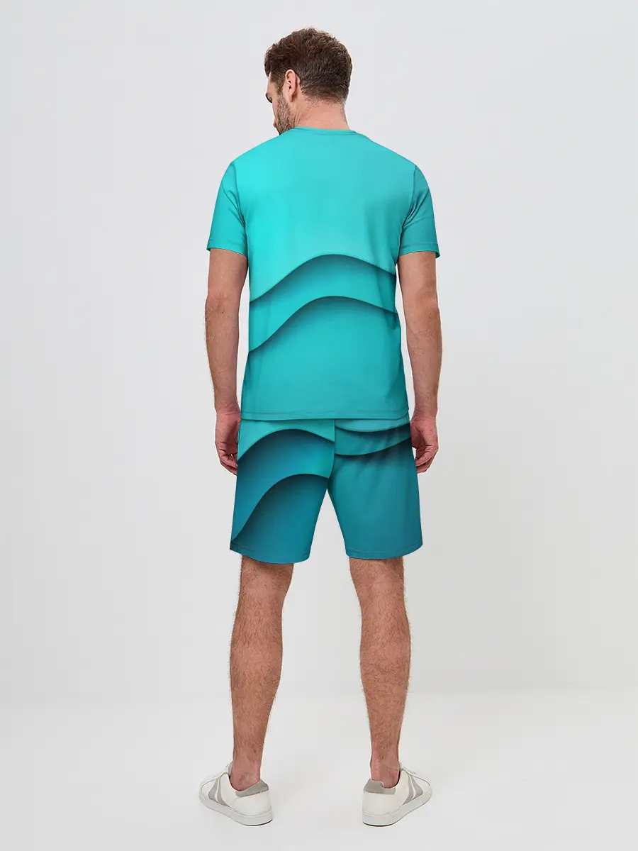 Мужской костюм с шортами / Волна